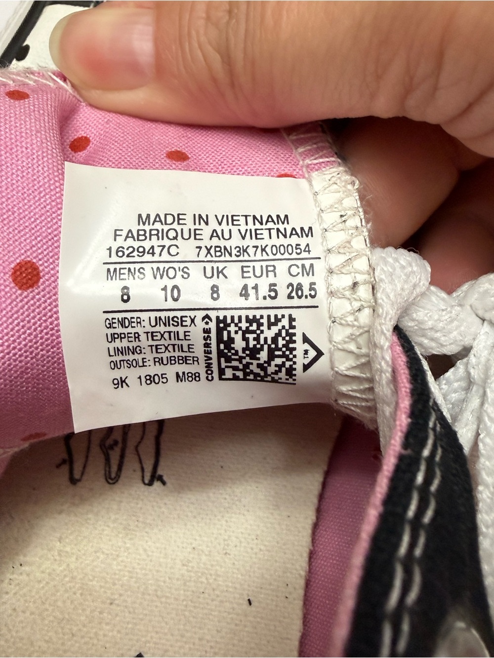 Converse x Hello Kitty Chuck Taylor All Star Canvas Ox Low Top Sneaker - Sz 10 - Picture 6 of 6